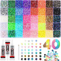 1Set 24/40 Grid 3mm Mixed Color Resin Drill AB Rhinestone Set For Nail Art Charms Colorful DIY Decoration Clothing Crafts Oasis Select 40Grid