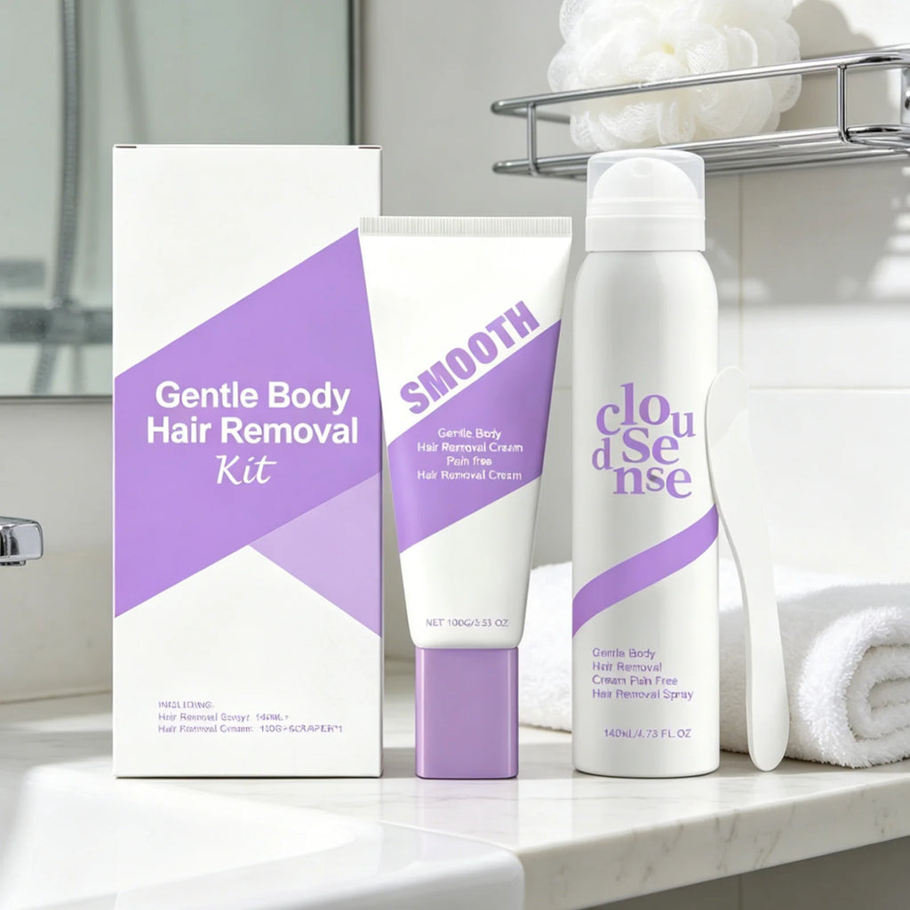 Gentle Body Hair Removal Cream Kit – Moisturizing & Soothing Hair Removal Cream Oasis Select