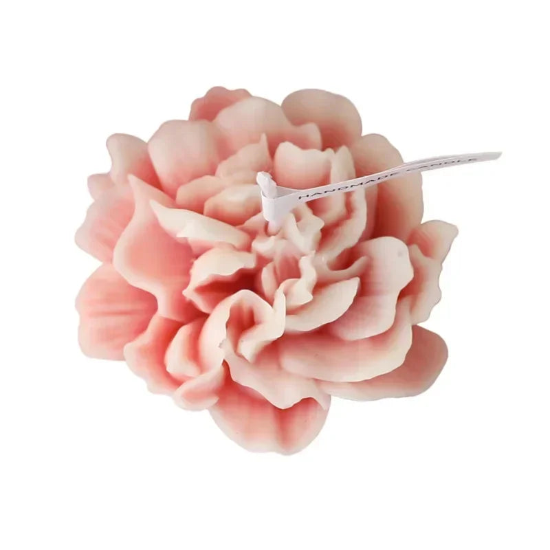 3D Carnation Flower Candle Home Decoration Wedding Bar Party Souvenirs Aromatherapy Candle Room Decor Ornament Gifts Oasis Select pink (Princess Laura