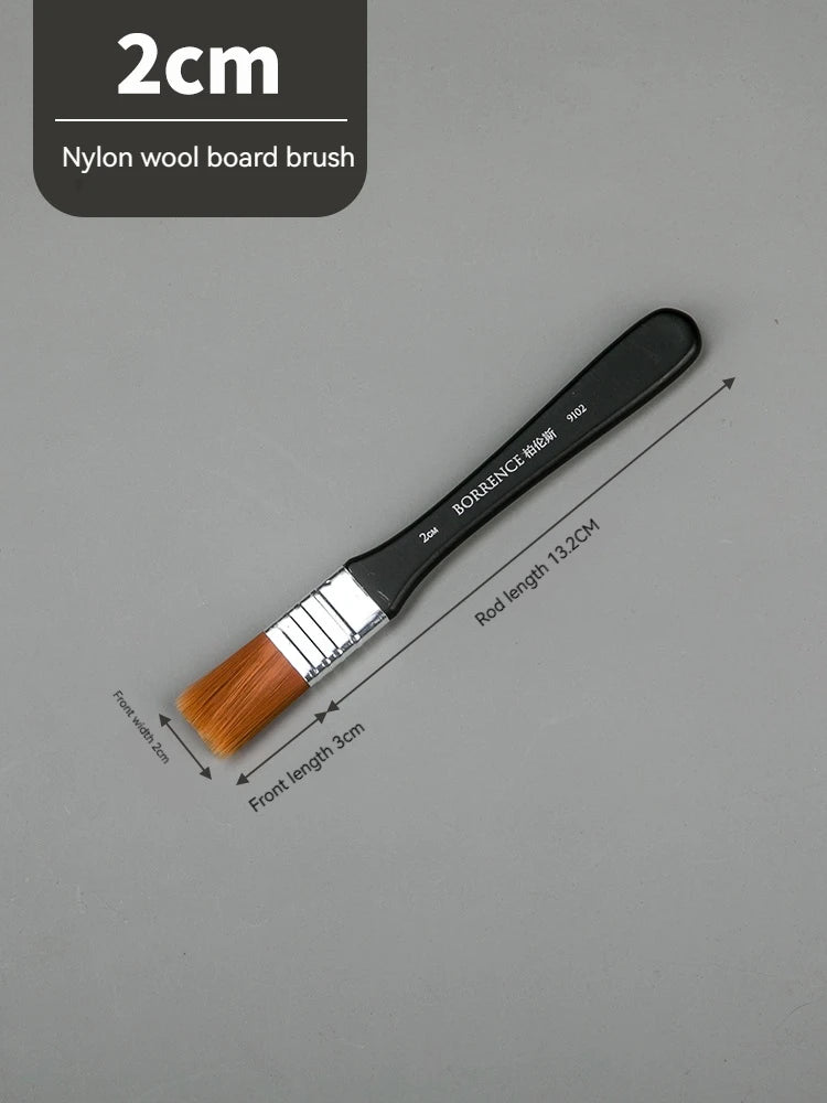Watercolor Oil Art Paint Brush 7 Styles Memory Nylon Hair Painting Brushes Set Wood Handles Acrylic Paints Drawing Brush Tools Oasis Select 1Pc 2cm