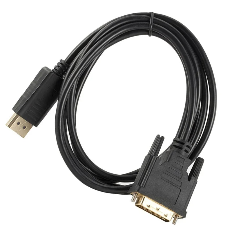 1.8m Displayport to DVI Adapter Cable DP to DVI Connection Converter HD 1080P Male to Male Adapter for HDTV PC Laptop Projector Oasis Select
