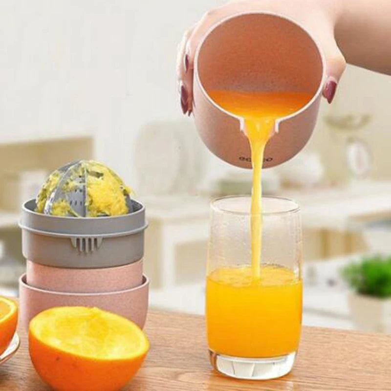 Hand Fruit Juicer Citrus Orange Squeezer Lid Rotation Press Anti-Slip Reamer for Lemon Lime Grapefruit Capacity Machine Oasis Select