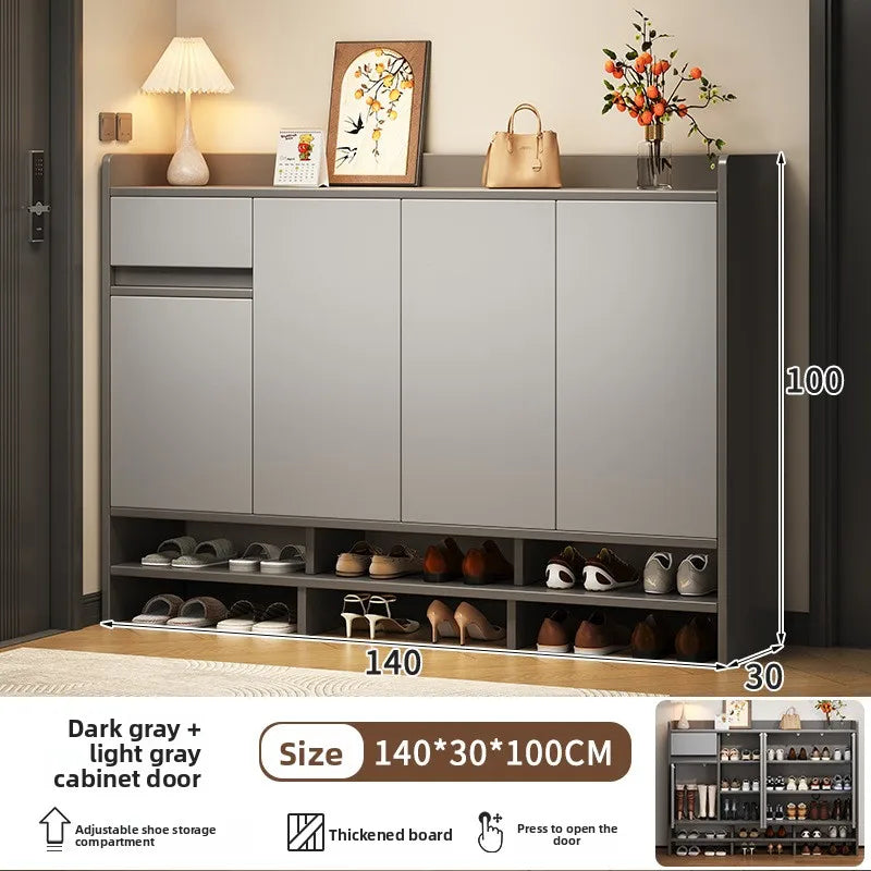 large-capacity storage and storage in the corridor at the entrance of the home integrated multi-functional dust cabinet Oasis Select Grey door 140