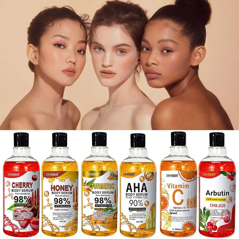 Vitamin C AHA Arbutin Cherry &Honey Turmeric Face Serum Spots Eraser Corrector Whitening Moisturizing Lightening Body Serum Oasis Select