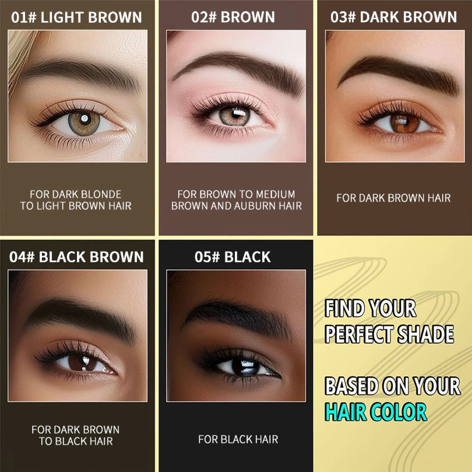 O'CHEAL 3D Feathery Brow Wax & Eyebrow Pencil Set | Waterproof