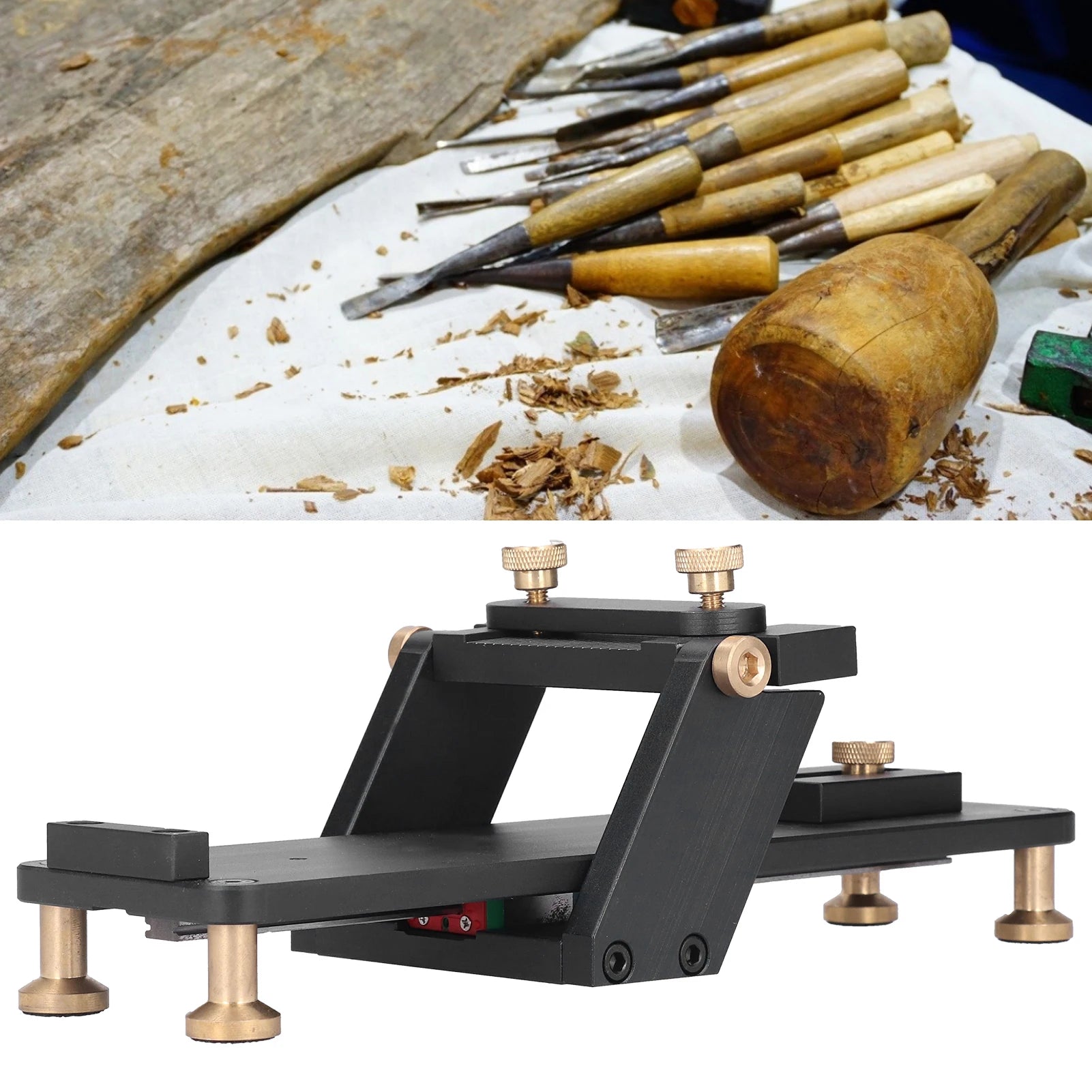 Knife Polished Stone Set Fixed Angle Sharpener Whetstone Set Knife Polished Stone Grinding Frame Woodworking Tool Oasis Select