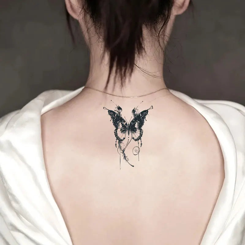 New butterfly tattoo sticker niche hottie personality realistic lasting waterproof advanced sense tattoo Oasis Select