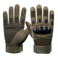 Tactical Military Gloves, Color Bullet Air Gun Shooting, Soldier Combat Anti Slip Bicycle All Finger Gloves, MEN'S Clothing GLOV Oasis Select army green One Size