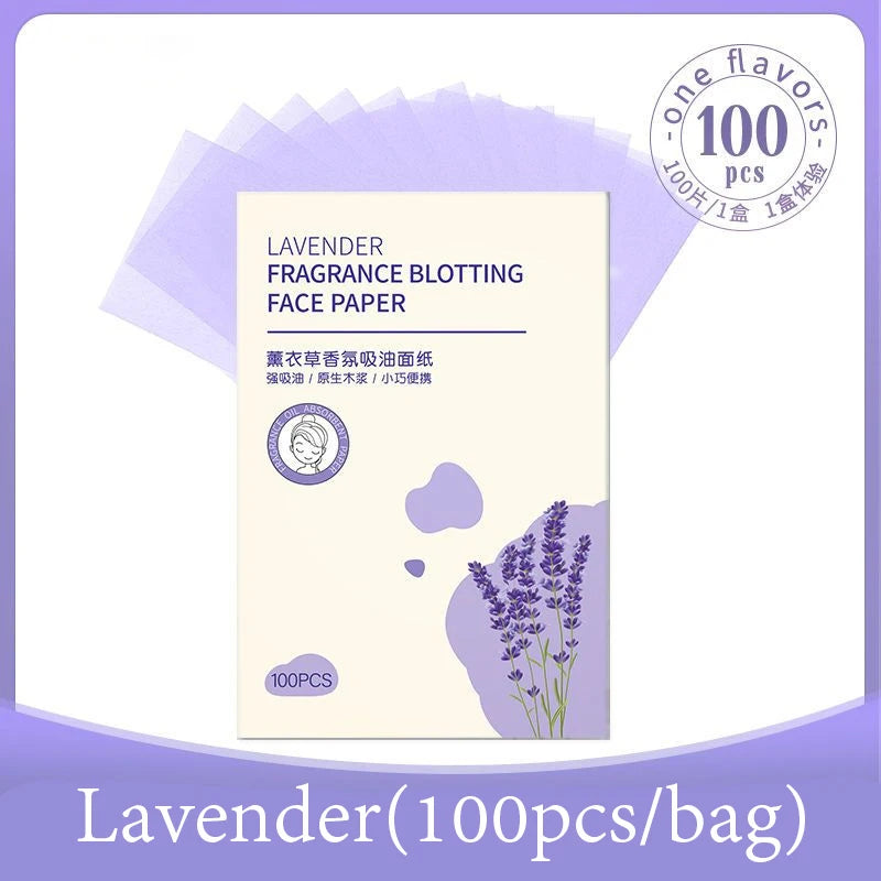 Matcha Oil Absorbing Sheets 100-Pack – Anti-Grease Face Blotting Oil Blotting Sheets Oasis Select Lavender