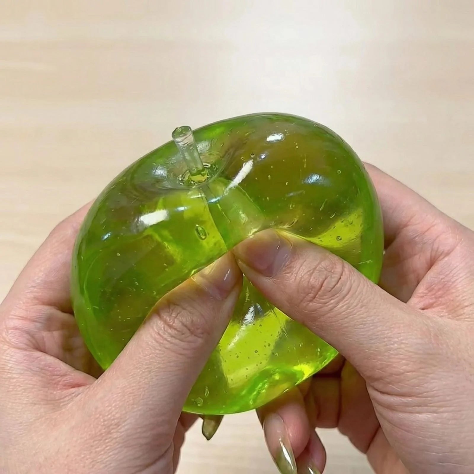Squishy Green Apple Stress Ball – Fidget Sensory Toy for ADHD Fidget Stress Ball Oasis Select