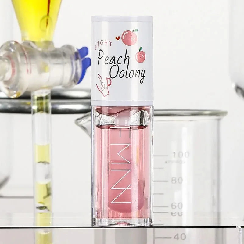 White Peach And Honey Lip Oil Soothes Dry Moisturizes And Does Not Fade Lovely Big Brush Head Lip Gloss Oasis Select White Peach Oolong