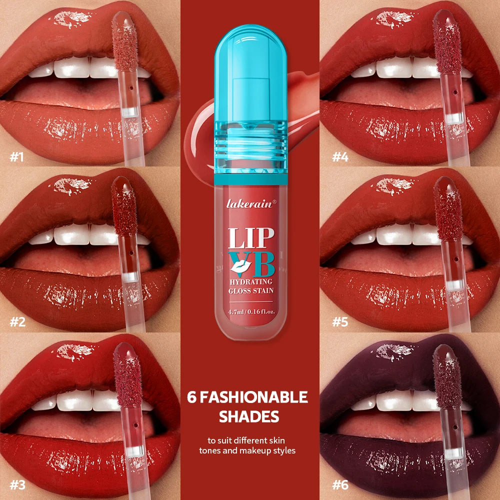 Lip Stain Lip Vb Hydrating Gloss Long-Lasting 12Hr Hydration Vanilla Flavor Moisturize Nourish Soothe Lips Instant Glossy Lipss Oasis Select