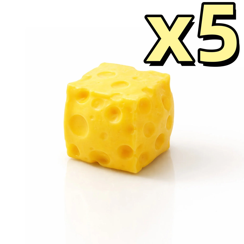 Squishy Cheese Squeeze Toy Relieve Anxiety Stress Ball Simulated Food Adult Kid Friendly Soften Shapeable Fingertip Sensory Toys Oasis Select 5pcs