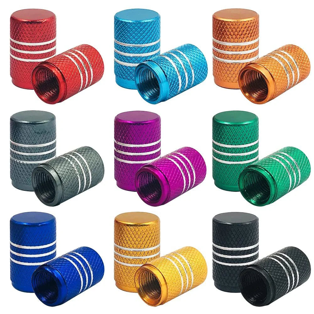 Colorful car tires, aluminum alloy colored valve caps, sedan metal valve caps, valve caps Oasis Select