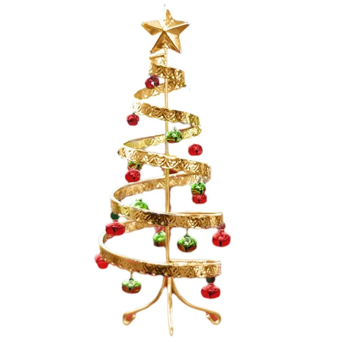2026-WISH 2X Iron Craft Bell Mini Christmas Tree Desktop Simulation Christmas Tree Display Christmas Decorations As Shown Oasis Select