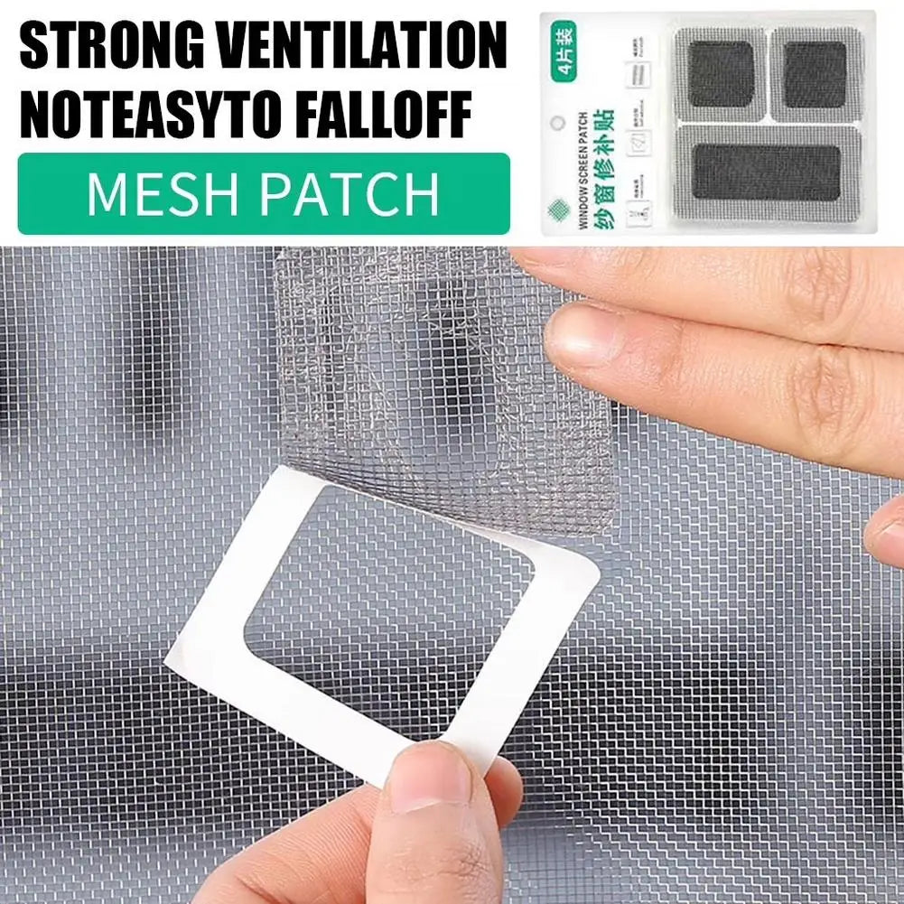 10Pcs Window Screen Repair Patch Self-adhesive Magic Tape Anti Mosquito Fly Bug Door Window Mesh Broken Holes Repair Sticker Oasis Select