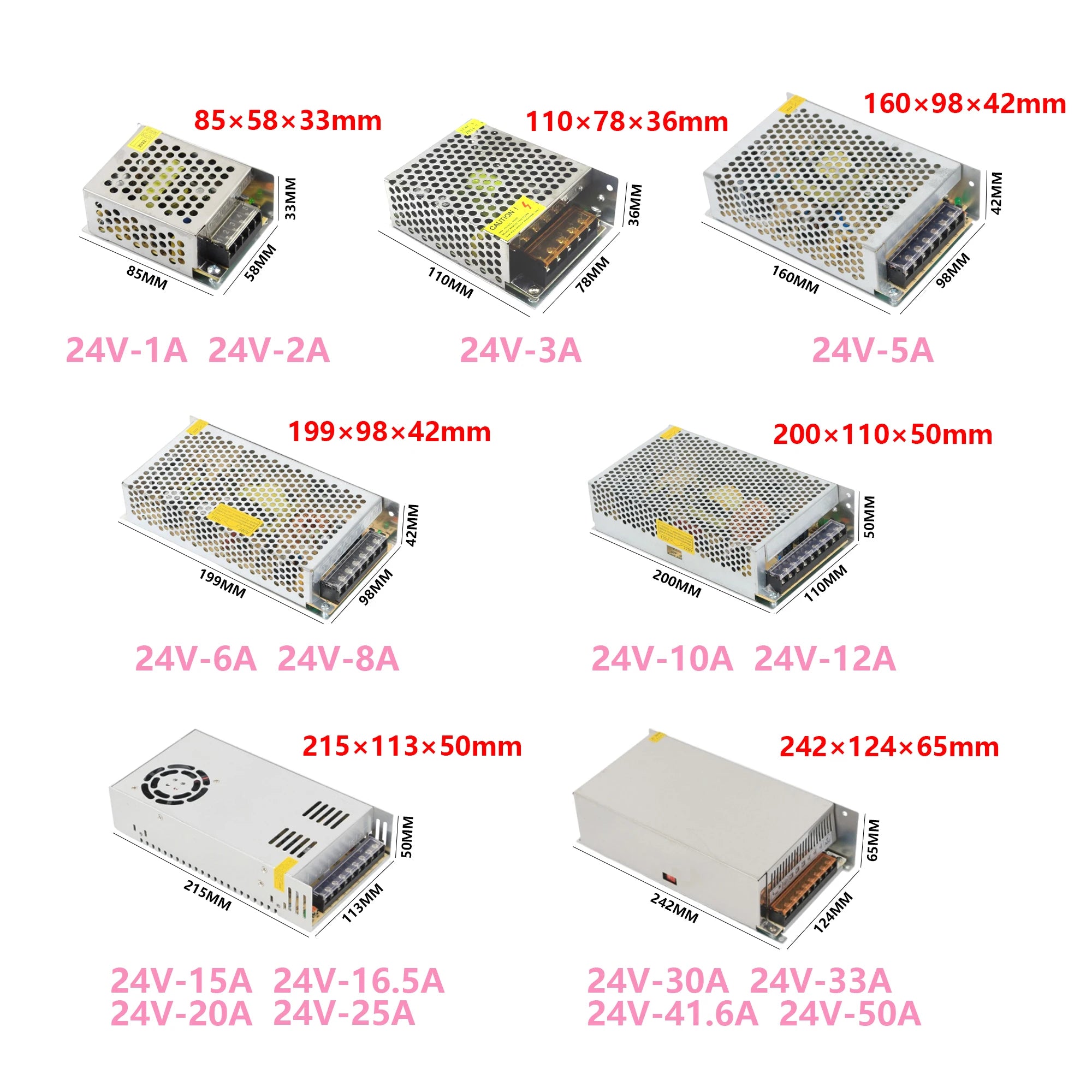 24V Power Supply 400W 500W 600W Power Source Transformer AC 220V 110V TO DC 24V 1A 2A 3A LED Power Supply For LED Strip Oasis Select