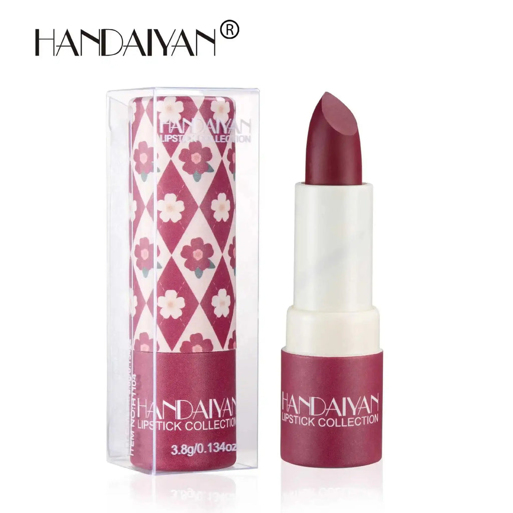 Handaiyan Velvet Matte Lipstick – 8 Shades, Waterproof & Moisturising