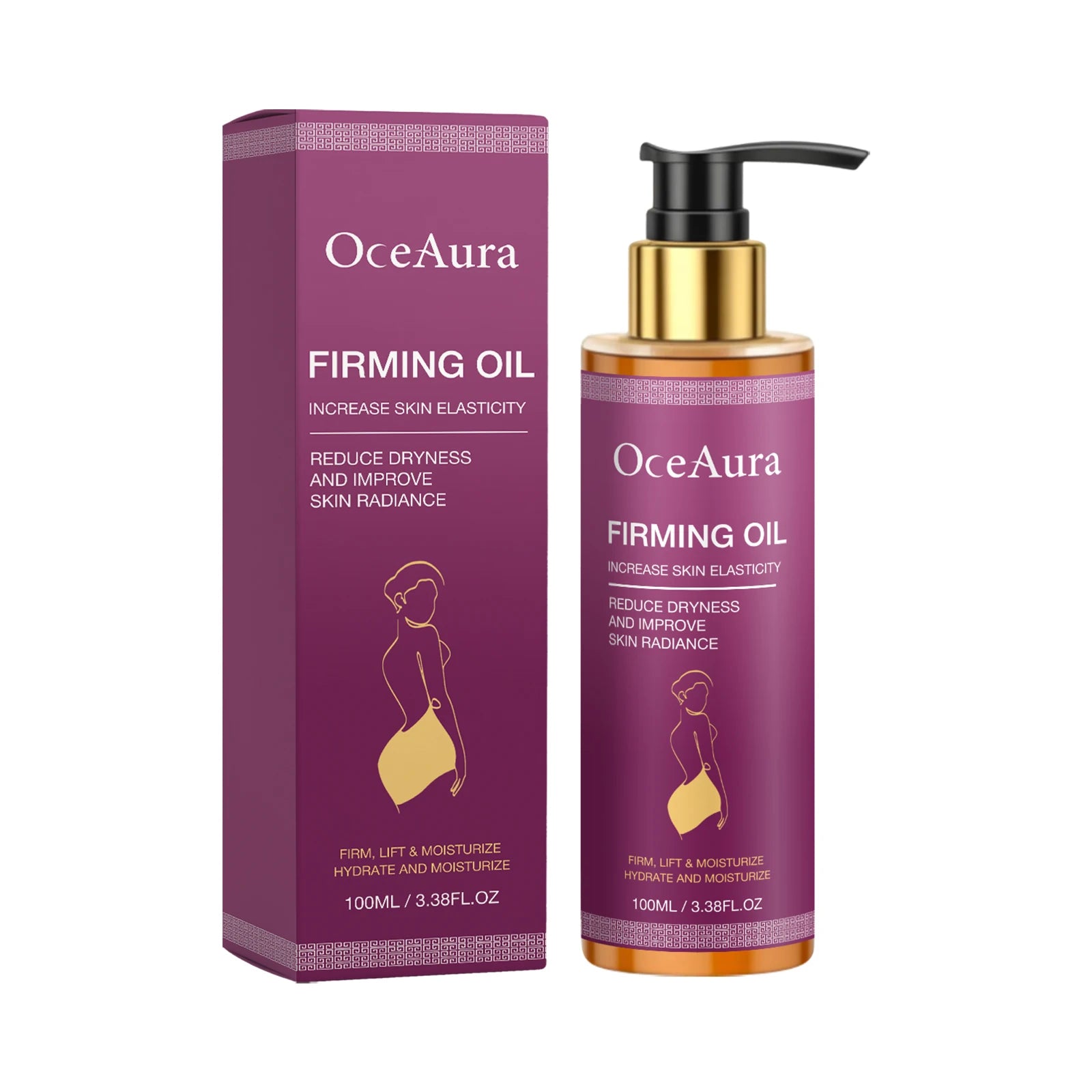 Luxury Firming Nourishing Body Oil Deep Hydrating Reduce Dryness Oasis Select 100ml x1 boxed