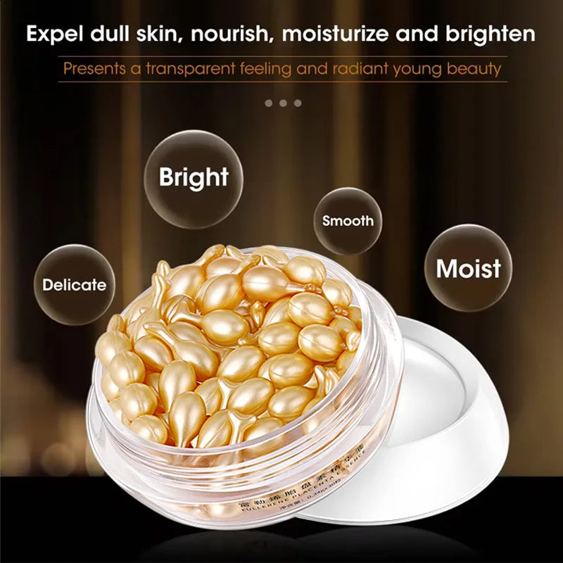 Fullerene Placenta Capsule Serum – Hyaluronic Acid & Vitamin E