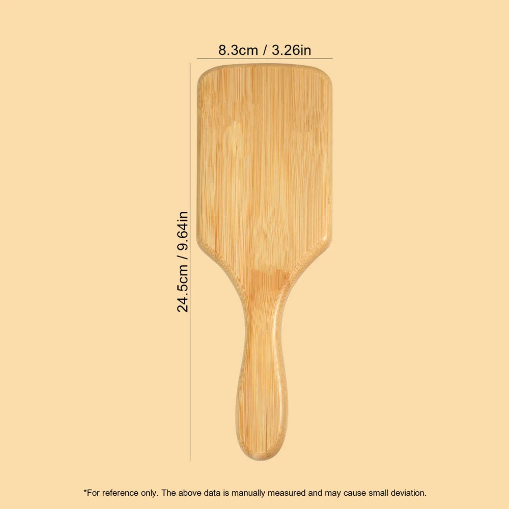 Natural Bamboo Air Cushion Hair Brush with Gift Box - Wooden Massage Comb for Smoothing Detangling Anti-Static Hair Care Oasis Select
