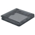 Self-Adhesive Plastic Switch Protective Cover Wall-mounted Socket Waterproof Box Bathroom Protection Socket Electric Plug Cover Oasis Select black-transparent-