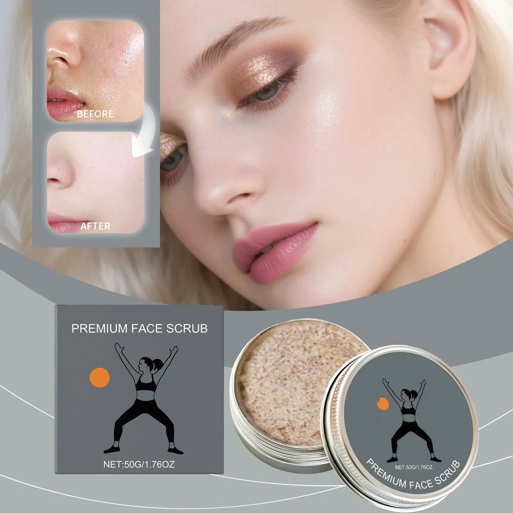 Facial Moisturizing Scrub – Pore Cleansing & Brightening Facial Scrub Oasis Select