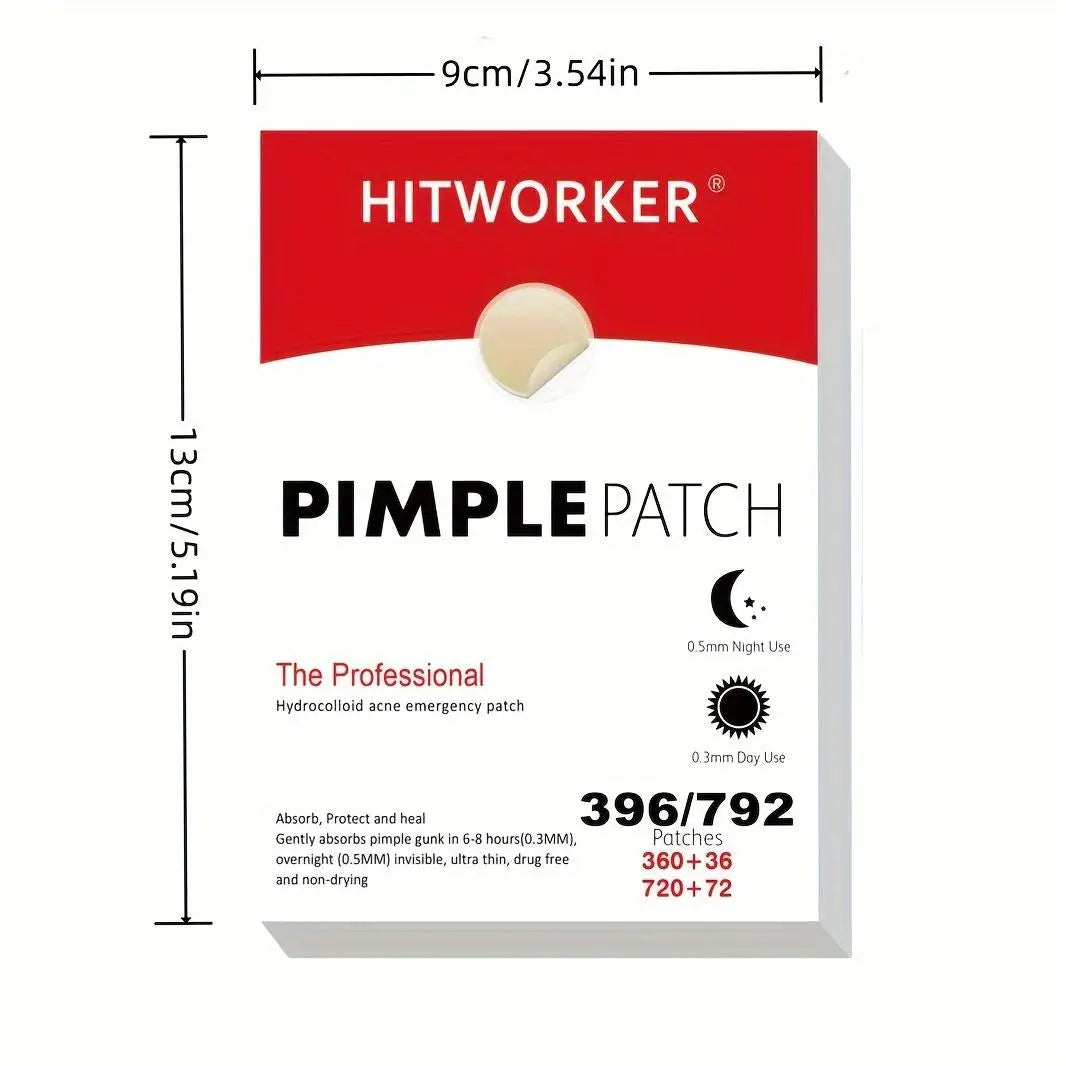 792/396 ultra-thin hydrocolloid acne patches - invisible, non irritating, alcohol free day and night spot stickers Oasis Select