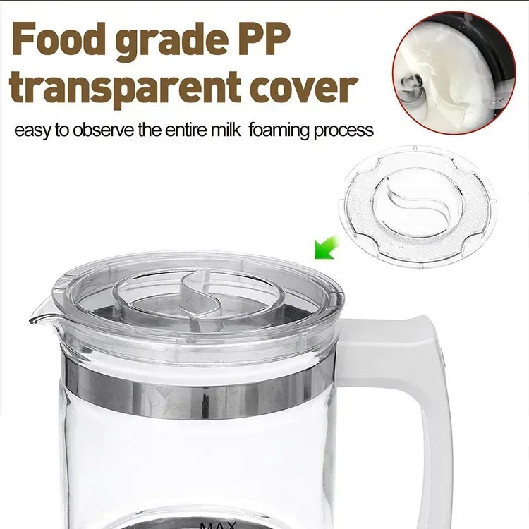 Electric Bubble Maker Automatic Milk Frother Foamer Mixer Heater Latte Cappuccino Hot Foam Warmer Fancy Coffee Machine 110V/220V Oasis Select