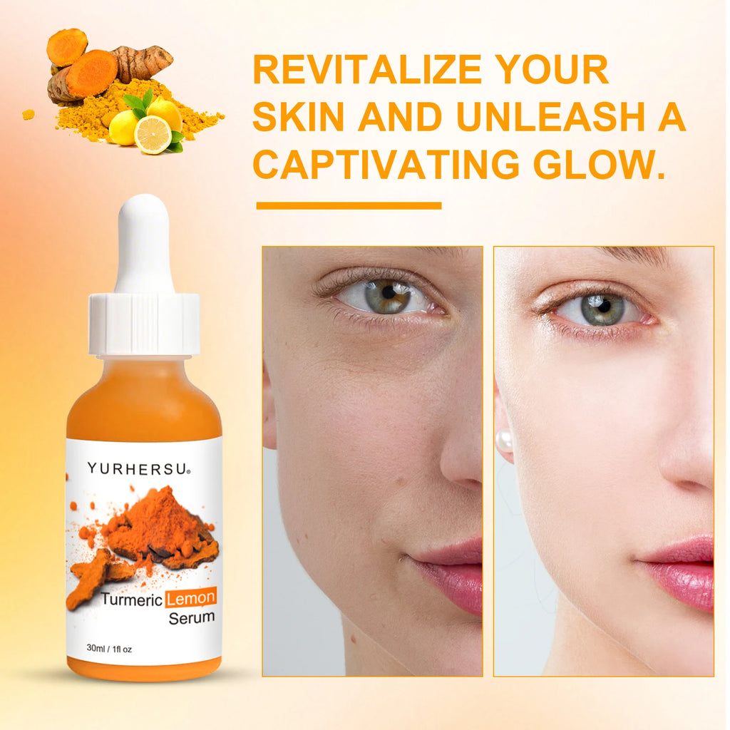 Turmeric & Lemon Extract Face Serum – Antioxidant Glow 30ml