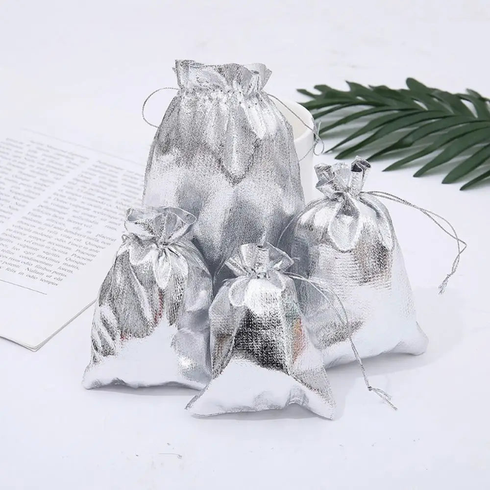 20Pcs Gold & Silver Drawstring Gift Bags | Jewelry Pouches