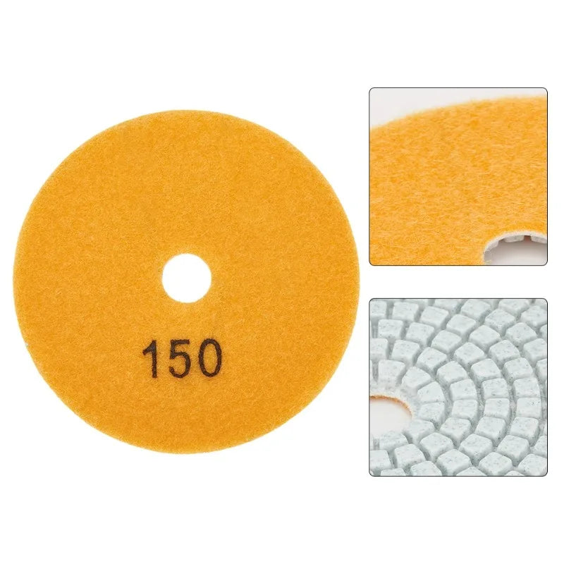 4 inch Wet Polishing Pads Round Surface Grinding Disc For Marble Quartz Tile Floor Buffing Renovation Angle Grinder Matching Oasis Select