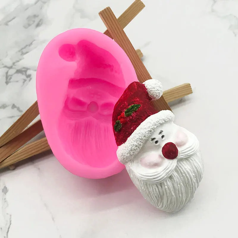 Santa Claus Hat Silicone Mold Christmas Cookie Mold Chocolate Fondant Cake Decoration Tool Oasis Select