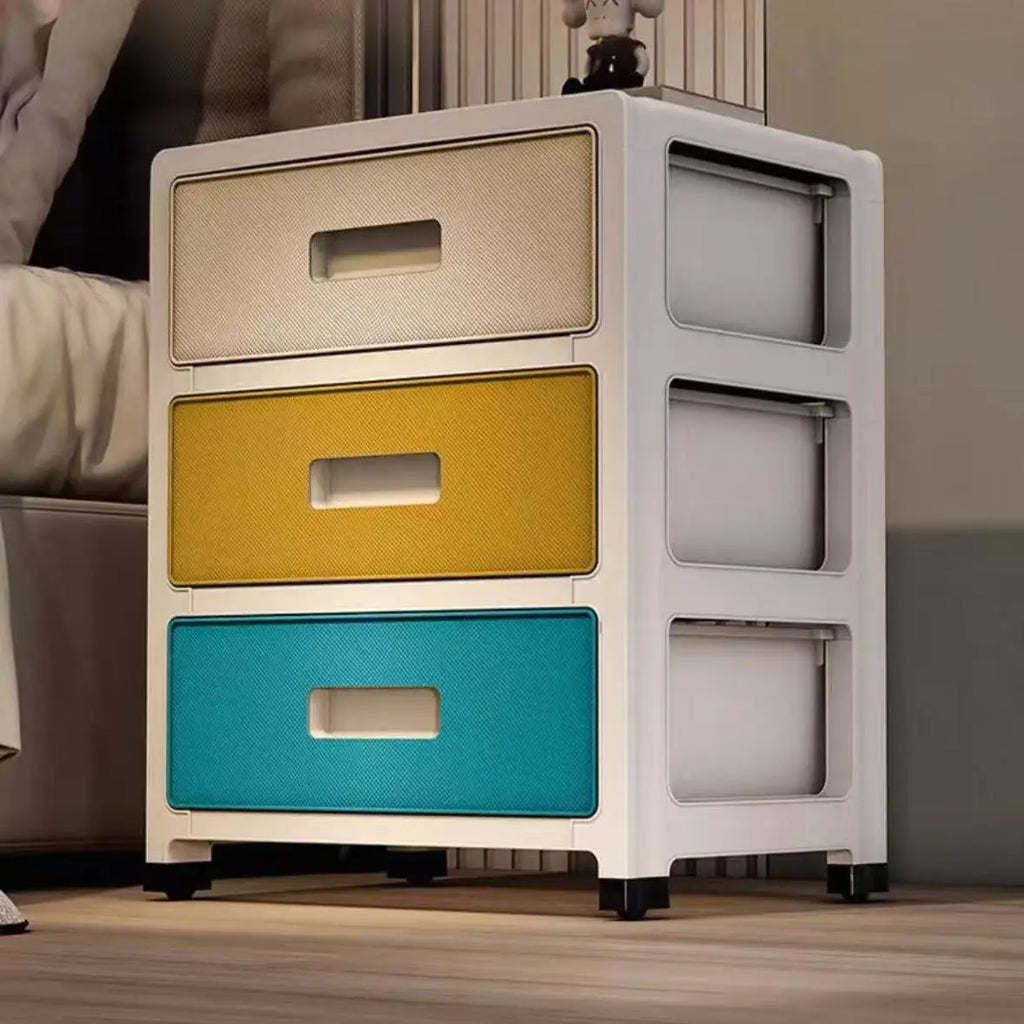 COIZYZZL 3-6 Tier Storage Cabinet,Large Capacity & Space-Saving Heavy-Duty Organizer,Colorful Hues for Living Room/Bedroom/Study Oasis Select