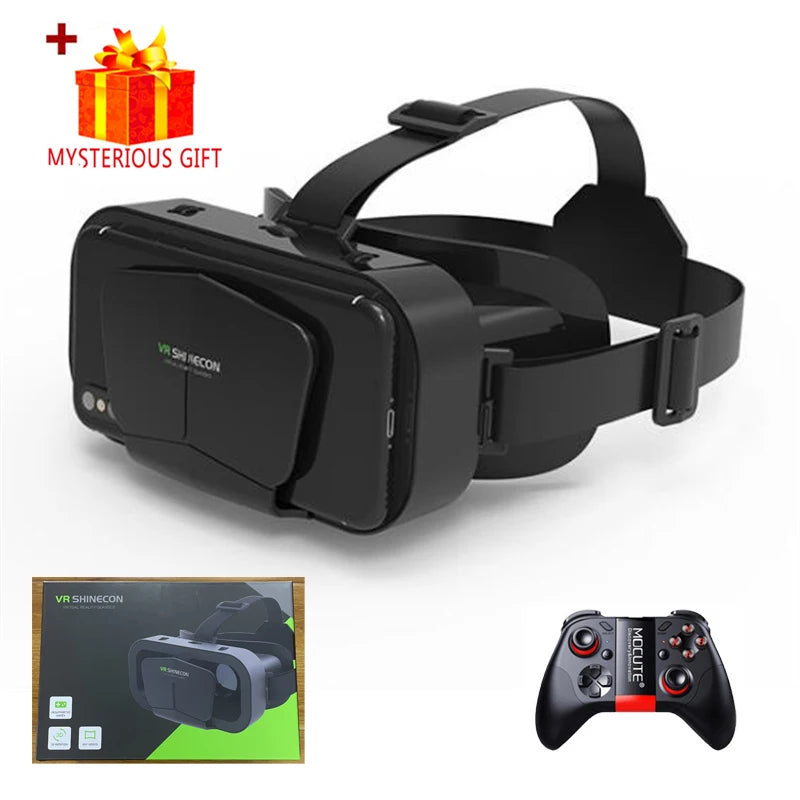 Shinecon 3D VR Headset Glasses for iPhone & Android | 110°–120° FOV