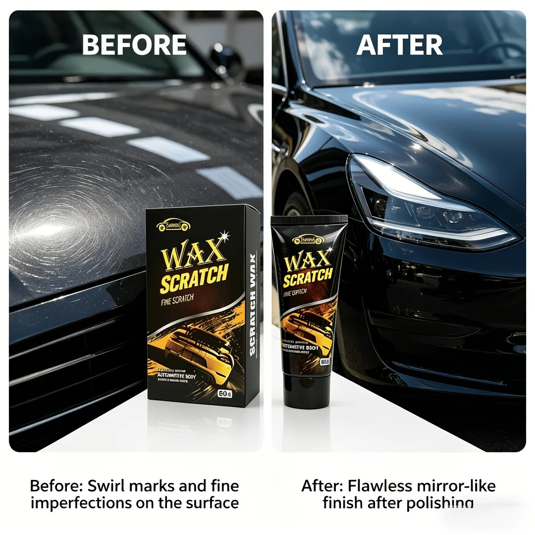 Car Scratch Repair Wax, Fine Scratch Remover & Polish Restorer, Erases Scratches & Restores Shine for Automotive Body Oasis Select