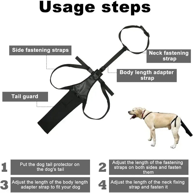 Universal Fit Dog Tail Protector Comfortable Sleeve Guard for Wound Protection Safe Healing and Daily Use Pet Accessory Oasis Select