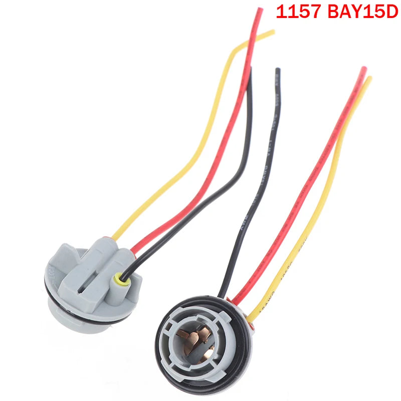 2pcs 1156 1157 Bulb Socket BAY15D Lamp Holder P21/5W Adapter Base Connector Oasis Select 1157 BAY15D
