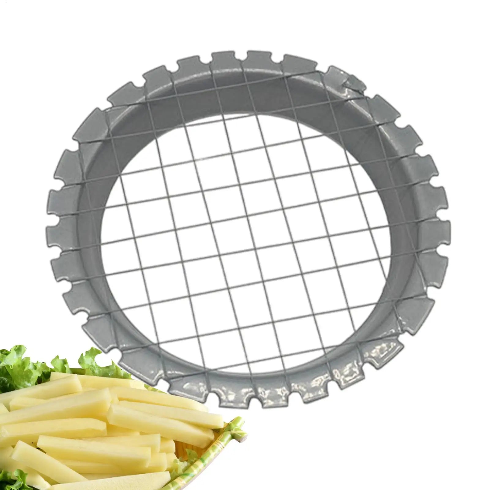 Stainless Steel Cubes Round Grid Cutter Slicer For Egg Mushrooms Vegetables Kitchen Cut Device Tools Non-slip Chopper Oasis Select