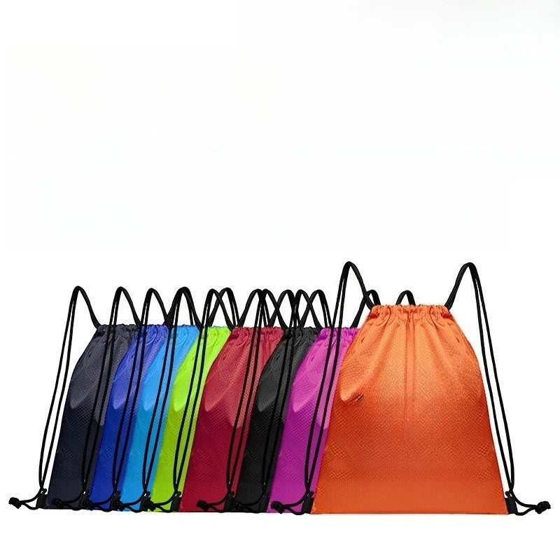 1pcs Waterproof Outdoor Sports Backpack Drawstring Bag for Marathon Events Double Shoulder Football and Basketball Bag Oasis Select