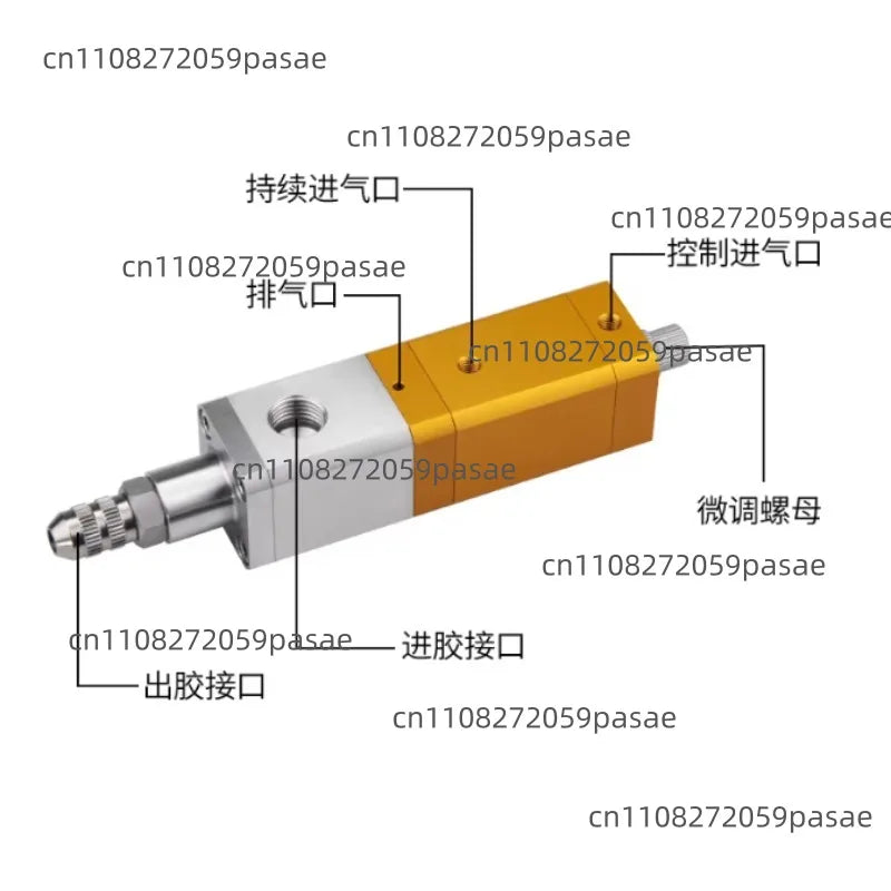 QLH31 Glue Valve Backsuction Pneumatic Precision Glue Dispensing Machine Anti Drip High Viscosity Silicone Valve UV Glue Valve Oasis Select