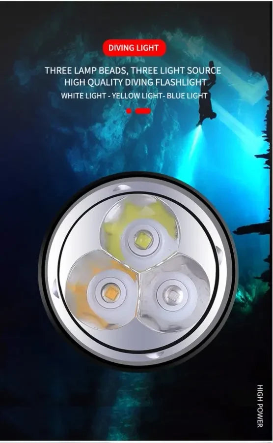 POCKETMAN 3800 Lumen LED Dive Light | Waterproof Diving Torch