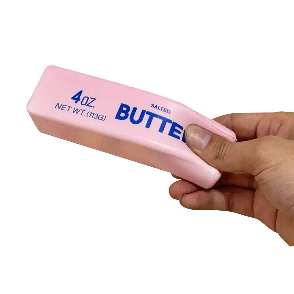 Butter Stick Squishy Toy Soft Slow Rebound Squeezing Fidget Toy Stress Relief Relax Sensory Decompression Gift for Kids Adults Oasis Select strawberry