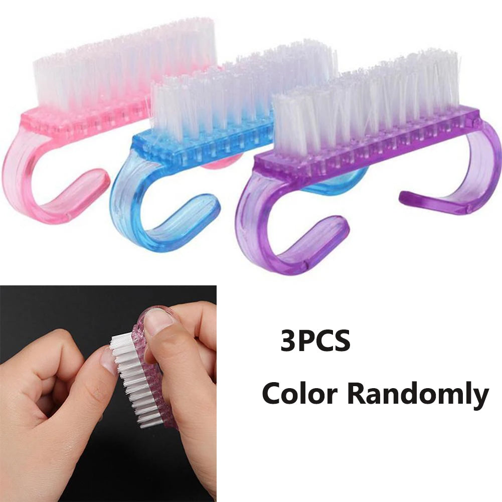Nail Scrub Brush Set – Fingernail & Toe Cleaning (3/6/9 Pack) Nail Cleaning Brush Oasis Select random-3PCS