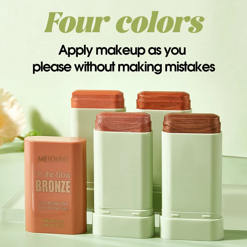 Waterproof Powder Blush Stick – Long-Lasting Vibrant Color Powder Blush Stick Oasis Select