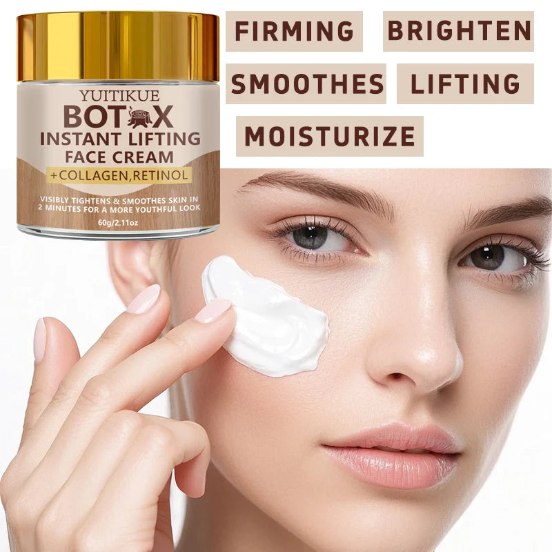 YUITIKUE BOTAX Face Cream Instant Lifting Collagen Retinol Firm Brighten Smooth Lift Moisturize For Youthful Look Oasis Select
