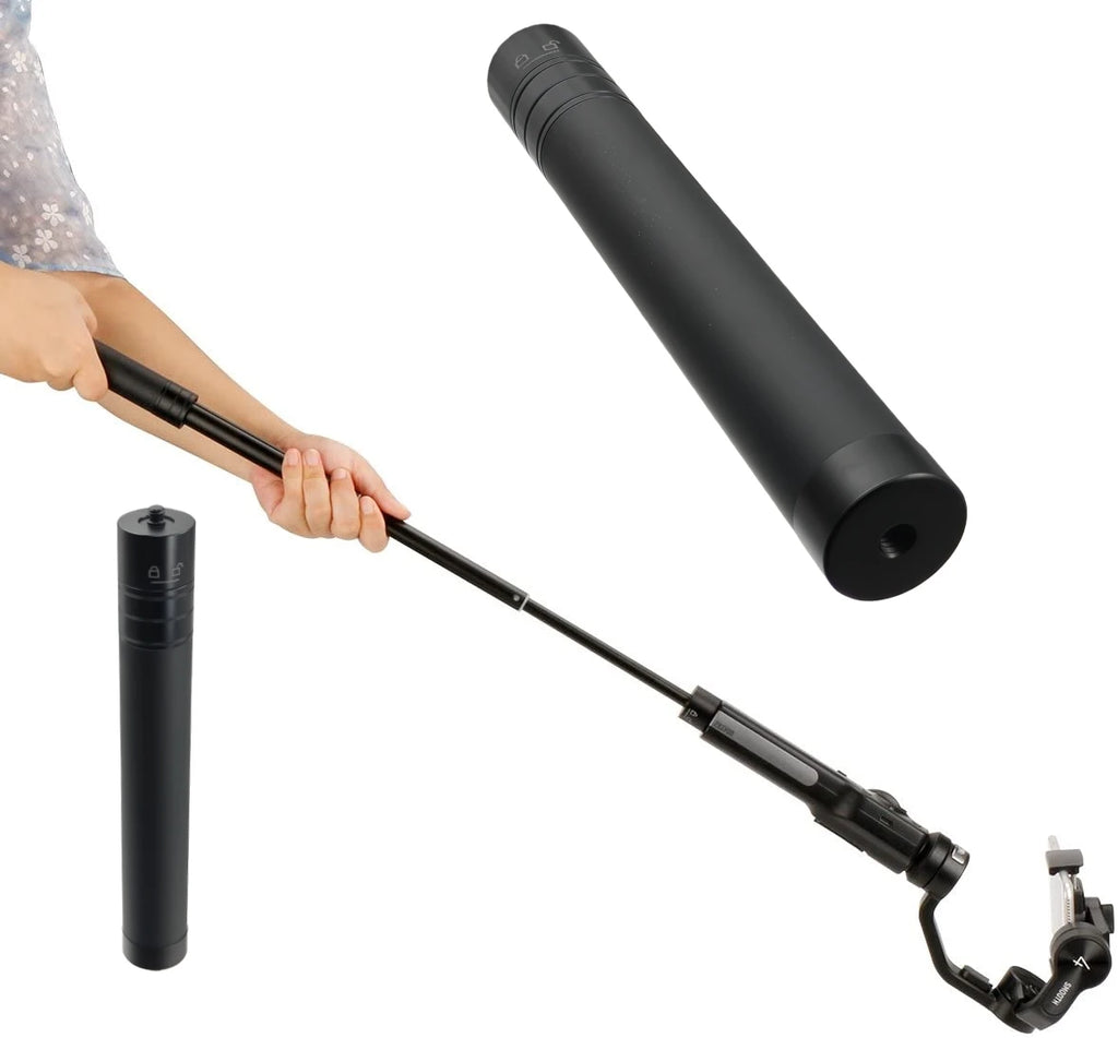 Aluminum Extension Pole for Gimbal Stabilizer – 19–73cm | 1/4" Screw