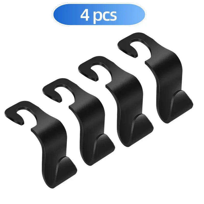 Universal Car Seat Headrest Hook Hooks Storage Hanger Car Back Seat Organizer Holder Auto Interior Accessories 2/4/8Pcs Oasis Select 4pcs