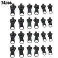 6-30Pcs New Instant Zipper Universal Instant Fix Zipper Repair Kit Replacement Zip Slider Teeth Rescue New Design for DIY Sew Oasis Select 24pcs Black
