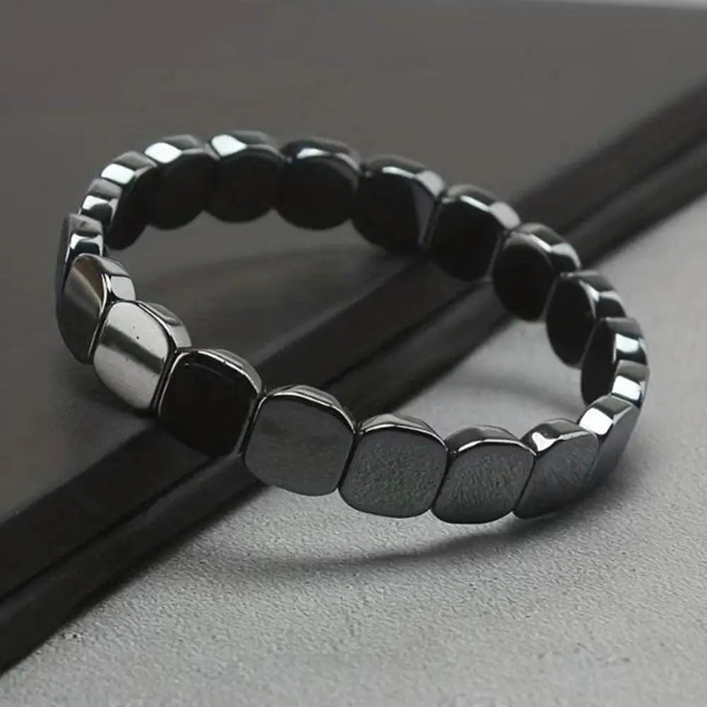 Hematite Bracelet For Men Reclaim Your Edge Confidence Natural Hematite Stone Beaded Stretch Healing Bracelets Gift Jewelry Oasis Select